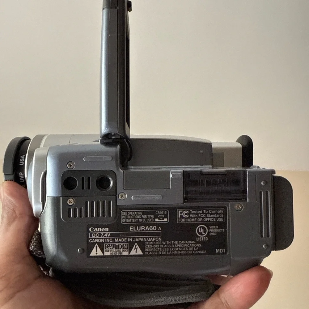 Canon Silver and Black Handy Camcorder